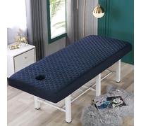 Marine,60x180cm/1.9x5.9ft,Réutilisables Couvre-Lit De Massage Avec Trou Pour Le Visage,Housse De Drap De Lit De Massage Lavable Pour Housse De Canapé De Massage De Beauté