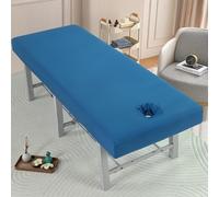 Marine,80x190cm/2.6x6.2ft,Massage Dreat De Lit Avec Trou De Visage, Élastique Couvre De Lit De Massage Étanche À Massage Étanche Draps De Table De Canapé Couvercles De Massage