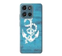 Marine Anchor Blue Etui Coque Housse pour Motorola Moto G (2026), G Play (2026)