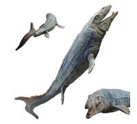Marine Animal Figures - Realistic PVC Models | Educational Sea Creatures | PVC Construction; 35×11cm Size; Realistic Prognathodon And Mosasaurus Models For Display