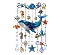 Marine Animal Wind Chime Sun Catcher - Acrylic Hanging Decor | Colorful