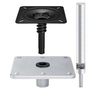 Marine Basis Socle - Système Marines Seat réglable, siège extérieur avec porte-stylo, ensemble de siège pivotant robuste | Base de siège de bateau marine, tige de bateau pour basse de pêche ponton