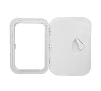 Marine Boat Deck Hatch Black Rectangle Abs Durable Anti Slip Couvercle pour Marine Yacht RV (Blanc)