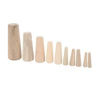 Marine Boat Wooden Conical Bungs Plugs Set 10pcs Marine Tapered Thru Hull Emergency Soft Wood Plugs Drain Plug