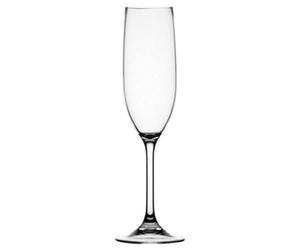 Marine Business 28105 Clear Lot de 6 Flutes Complètement Transparent Incassables en Tritan avec Base Antidérapante