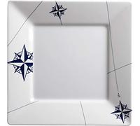 Marine Business Grande assiette plate 25 x 25 cm, carrée - Northwind, simple