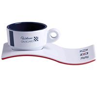 Marine Business Venezia Tasse à expresso avec soucoupe ondulée, en mélamine, série individuelle