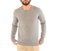 Marine Cashmere - Pull col Rond en Pur Cachemire pour Homme, Ras du Cou, Fil 100% Cachemire délicat et Doux, Made in Italy (Porphyre - L)