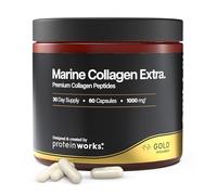 Marine Collagen Extra - GOLD Innovation, Complément Collagène Scientifique, Peptides Type 1, Enrichi en Vitamine C, Zinc & Sélénium, Peau, Cheveux & Ongles Sains, 60 Capsules | Protein Works