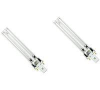 MARINE COLOR Lampe à ampoule UV 2 pièces 5w 7w 9w 11w 13w, ampoule de remplacement pour ampoules de remplacement UV PLS pour filtre d'étang UVC et clarificateurs (9w)