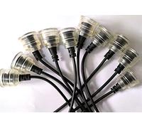 MARINE COLOR Lot 10 Supports Étanches T8 pour Tube Fluorescent Aquarium Accessoires Éclairage Aquatique Sécurisé Durable Compatible Eau Douce Eau Salée Anti-Corrosion