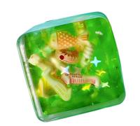 Marine - Cube sensoriel en Forme de Coquillage, Jouet Anti-Stress à Lent, Cube Calme Tactile Haute densité, Accessoire de Bureau esthétique, Jouets et Jeux, Bleu Sarcelle nacré, unité Un