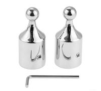Marine Hardware Lot de 2 raccords à rotule 316 SS avec clé hexagonale en forme de L pour assemblage supérieur Bimini