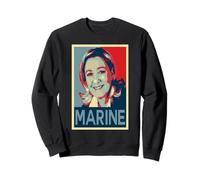 Marine Le Pen Presidente Obama Style Élection présidentielle Sweatshirt
