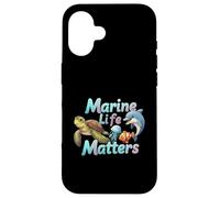 Marine Life Matters Ocean Conservation Sea Animals Coque pour iPhone 16