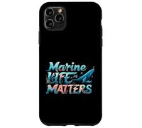 Marine Life Matters Ocean Conservation Whale Coral Design Coque pour iPhone 11 Pro Max