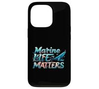 Marine Life Matters Ocean Conservation Whale Coral Design Coque pour iPhone 13 Pro