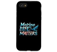 Marine Life Matters Ocean Conservation Whale Coral Design Coque pour iPhone SE (2020) / 7/8