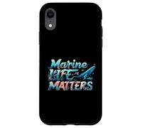 Marine Life Matters Ocean Conservation Whale Coral Design Coque pour iPhone XR