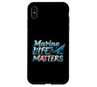 Marine Life Matters Ocean Conservation Whale Coral Design Coque pour iPhone XS Max