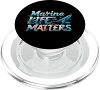 Marine Life Matters Ocean Conservation Whale Coral Design PopSockets PopGrip pour MagSafe