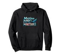 Marine Life Matters Ocean Conservation Whale Coral Design Sweat à Capuche