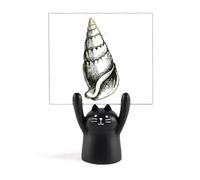 Marine Life Support mémo motif escargot noir dessin animé chat noir décoration