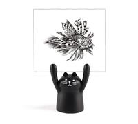 Marine Life Support mémo motif poisson noir dessin animé chat noir décoration