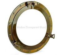 Marine Nautical Store - Hublot en aluminium décoratif, finition antique, 43 cm
