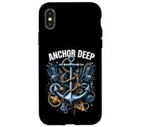 Marine Nautique Anchor Deep Coque pour iPhone X/XS