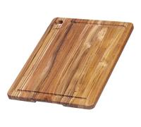 MARINE Planche à découper avec rigole en teck 46 x 36 cm Ep 2 cm TEAKHAUS