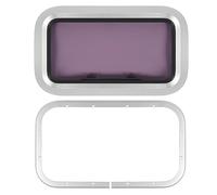Marine Portlight Opening 347x251mm | Robust Aluminum Alloy & 6mm Acrylic Panel | Internal Access Hatch for Yacht/Ship/RV | Sunlight Blocking & Weather - Proof Closure