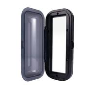 Marine Radio Cover, Detachable Water-Resistant Stereo Guard, Enclosed Waterproof Electronics Protector for Boat, Yacht, RV, Marine Dashboard, Outdoor Mobile Entertainment, 23x10.2x4.5cm ABS