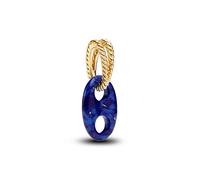 Marine Rope 14k Gold-Plated Dangle with Imitation Lapis Lazuli