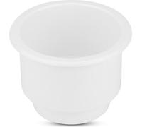 Marine RV Boat Yacht Plastic Drink Cup Bottle Can Holder With Insert Drain Hole Universal White