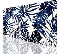 Marine Tapis de Souris XXL 800 x 300 mm,Grand Tapis de Souris Feuille Design avec Bords Cousus 3mm,Mouse Pad Gaming Accessoire Bureau Desk Decoration,Imperméable Résistant à Usure Lavable,Gifts,o-135