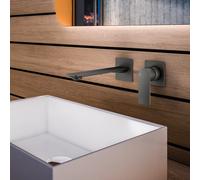 Mariner Arya Mitigeur mural de lavabo, portée : 200 mm, pour corps d’encastrement move, ARY1000-GR+BOQ0059-GR,