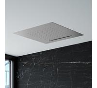 Mariner Douche de tête avec effet pluie en Acier inoxydable, pour montage au plafond, 2 fonctions, WLS3200-CS,