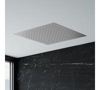 Mariner Douche de tête en acier inoxydable, avec effet pluie pour encastrement au plafond l : 440 P : 440 mm, WLS3911-CS,
