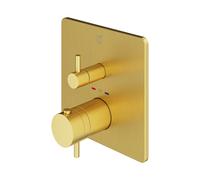 Mariner Eden coaxial square Mitigeur thermostatique pour 2 sorties, carré, EDE2802-OB,