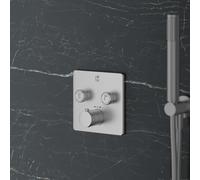 Mariner Eden edge Mitigeur thermostatique pour 2 sorties, carré, EDE2902-CS,
