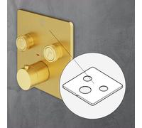 Mariner Eden Habillage de rechange pour mitigeur thermostatique carré à 2 sorties, RIC0015Q2-OB,