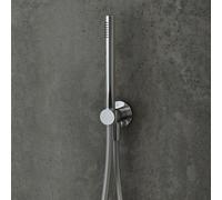 Mariner Kit de douche métallique avec raccord mural coudé et support de douchette, WLS3000-CR,