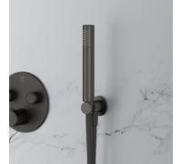 Mariner Kit de douche métallique avec raccord mural coudé et support de douchette, WLS3000-GM,