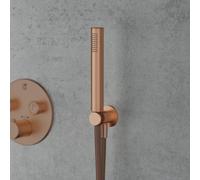 Mariner Kit de douche métallique avec raccord mural coudé et support de douchette, WLS3000-RS,