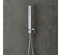 Mariner Kit de douche métallique avec raccord mural coudé et support de douchette, WLS3100-CR,