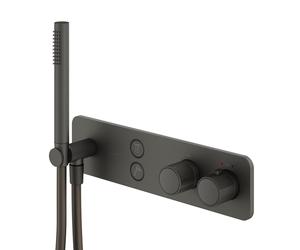 Mariner Oasy Mitigeur thermostatique pour 2 sorties, avec set de douche, OAS1902-GR,