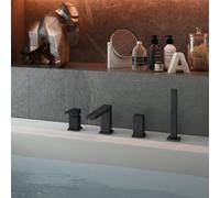 Mariner Quadra Mitigeur bain/douche 4 trous à monter sur gorge de baignoire, QUA0125-NO,