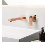 Mariner Quadra Mitigeur mural de lavabo, portée : 200 mm, pour corps d’encastrement move, QUA1000-RG+BOQ0258-RG,