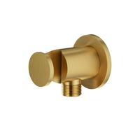 Mariner Raccord mural coudé avec support de douchette rond, WLS0300-OB,